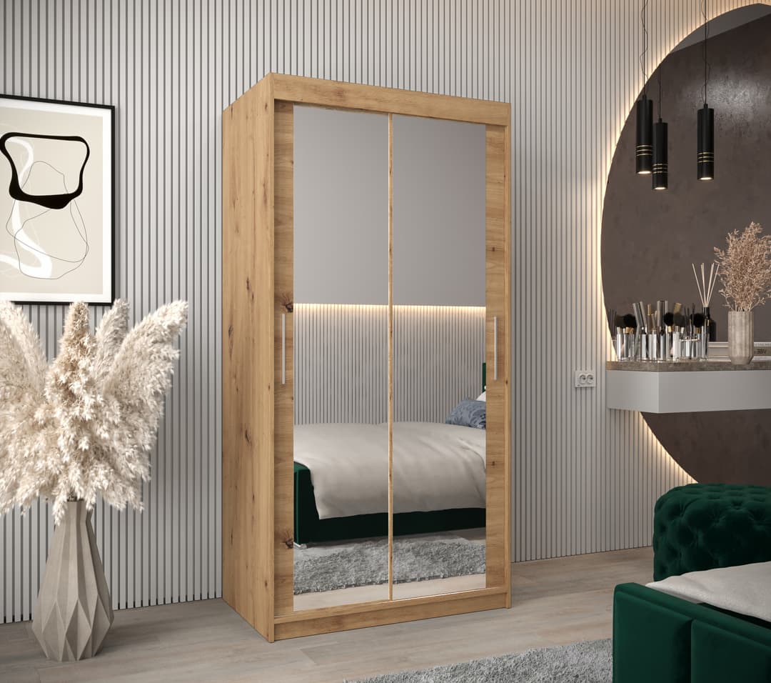 Liberty Tokyo III Sliding Door Wardrobe 100cm