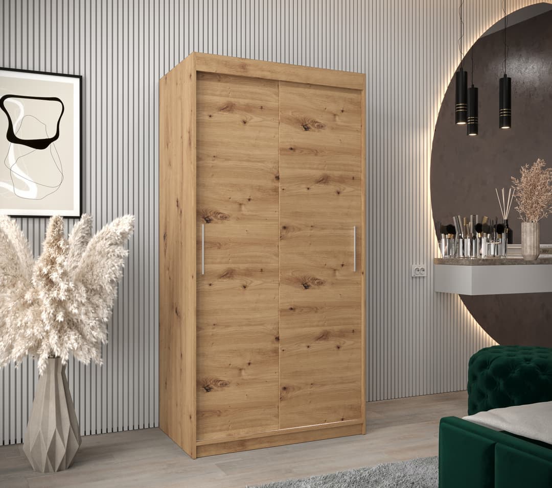Liberty Tokyo Sliding Door Wardrobe 100cm