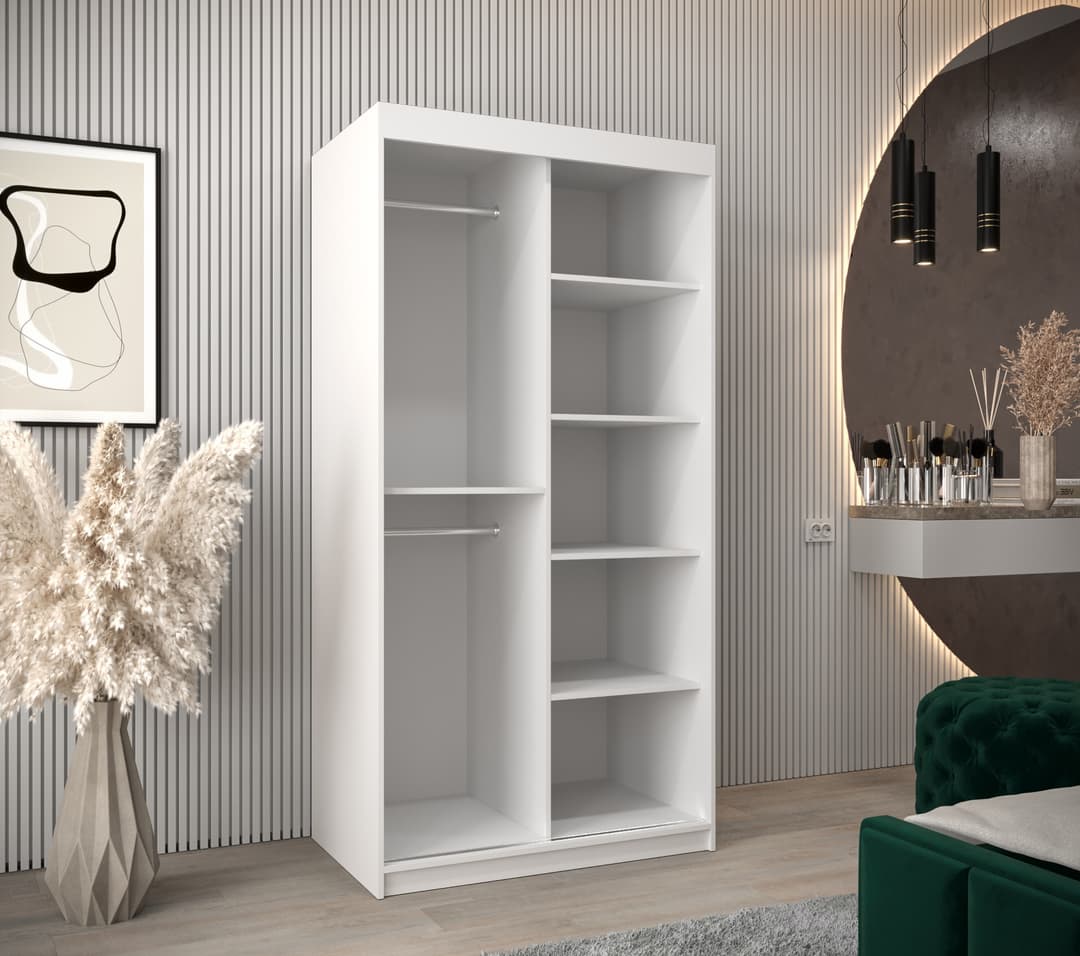 Liberty Parma II Sliding Door Wardrobe 100cm