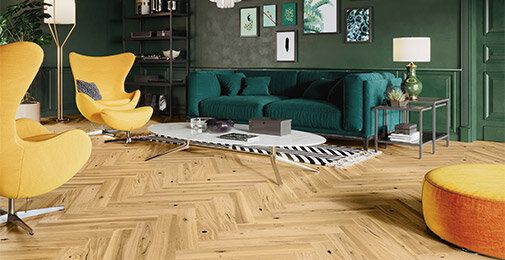 Timba Floor 14x110 Engineered Oak Herringbone 5G Real Wood Flooring Invisible Oiled 2067