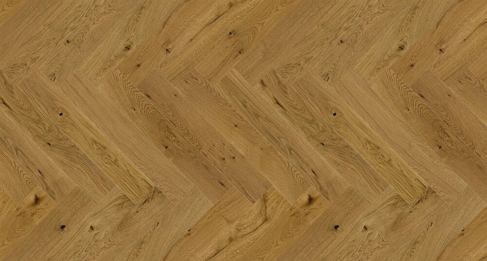 Timba Floor 14x110 Engineered Smoked Oak Herringbone Real Wood Flooring Brushed Matt Lacquered 2066