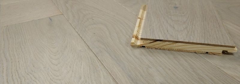 Timba Floor Engineered 14x110mm White Oak Herringbone 5G Real Wood Flooring 2064