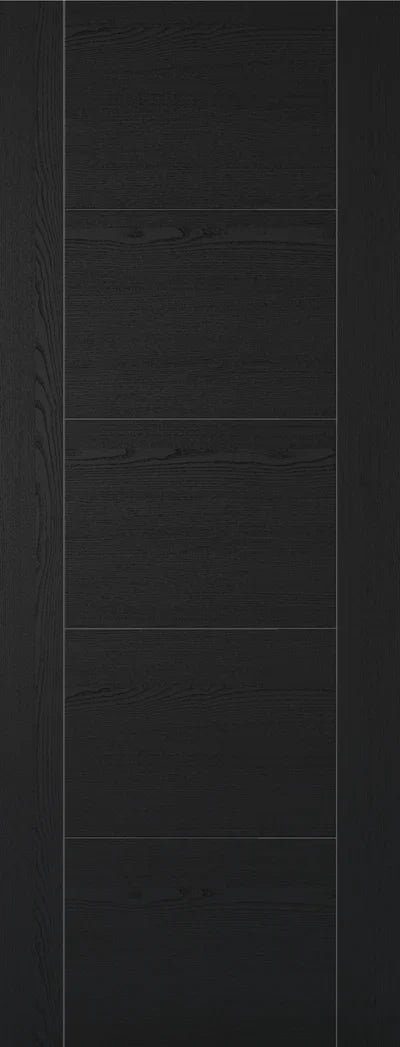 Internal LPD Black Ash Laminated Vancouver Fire Door