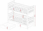 Wooden Bunk Bed Adas with Storage