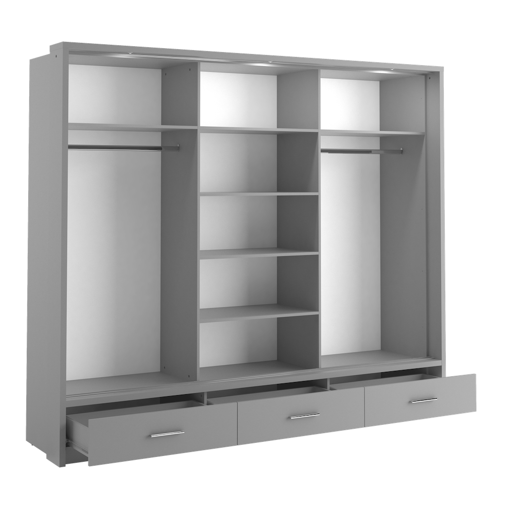 Liberty Arti 23 - 3 Sliding Door Wardrobe 250cm