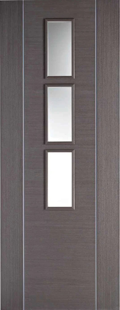 Internal LPD Chocolate Grey Alcaraz Glazed Door
