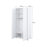Liberty Bed Concept BC-20 Hinged Door Wardrobe 101cm