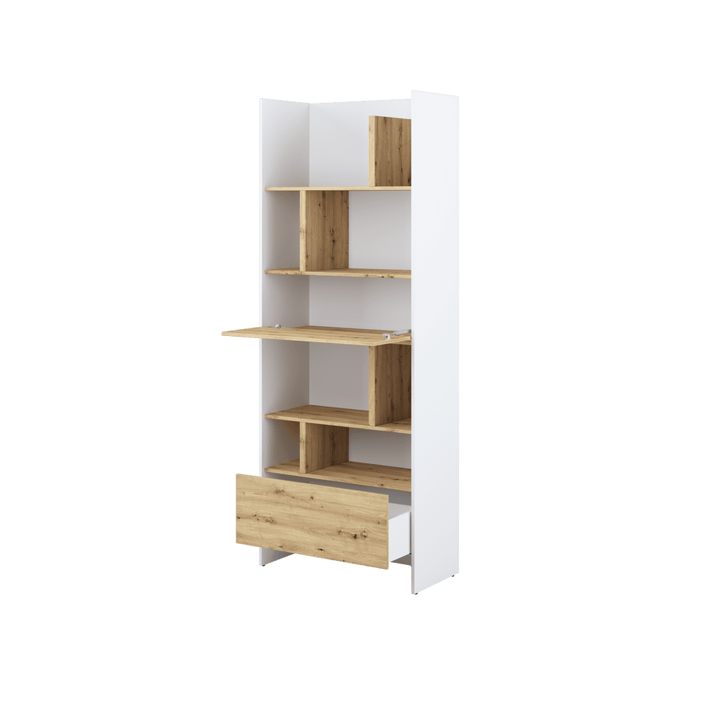 Bed Concept BC-22 Bookcase 84cm [Oak] - Interior Image