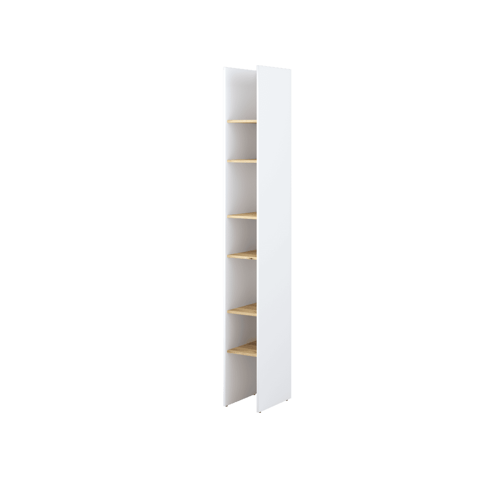 Bed Concept BC-24 Bookcase 27cm [White] - Front Image