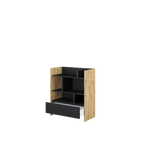 Bed Concept BC-25 Sideboard Cabinet 92cm [Oak] - Interior Image 