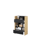 Bed Concept BC-25 Sideboard Cabinet 92cm [Oak] - Interior Image 3