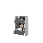 Bed Concept BC-25 Sideboard Cabinet 92cm [Grey] - Interior Image 3