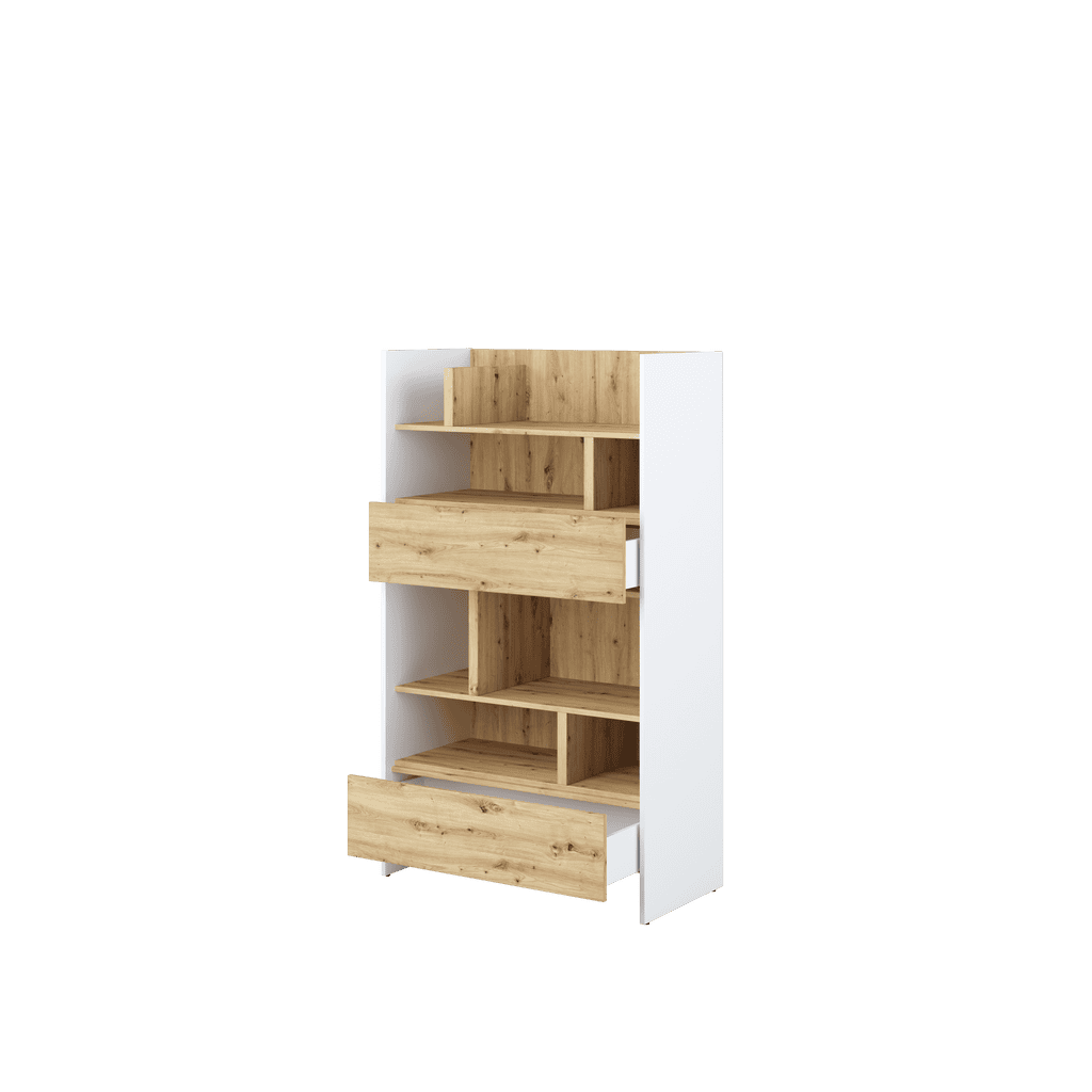 Bed Concept BC-27 Sideboard Cabinet 92cm [White] - Interior Image
