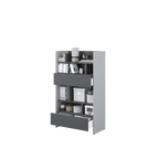 Bed Concept BC-27 Sideboard Cabinet 92cm [Grey] - Interior Image 2