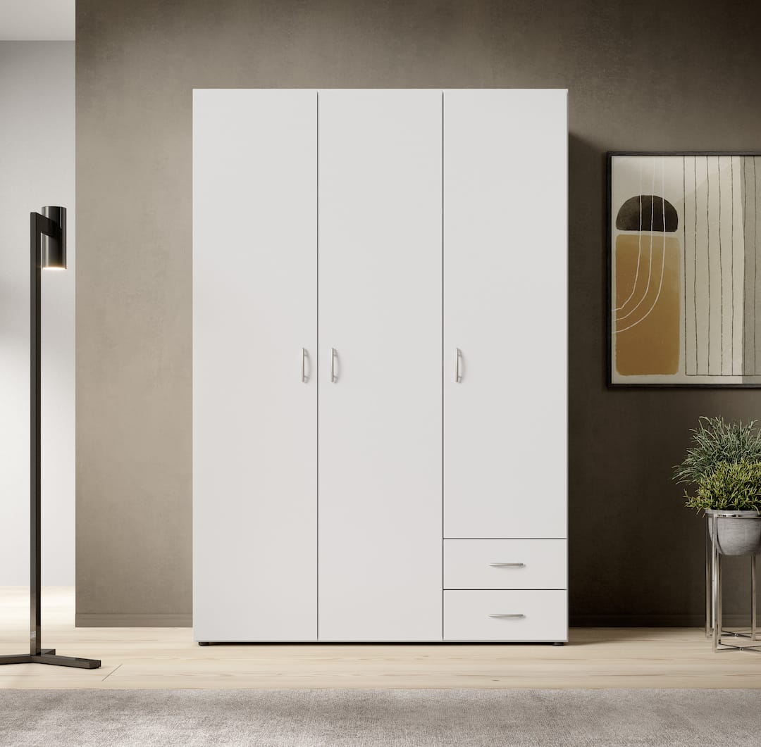 Liberty Base Hinged Door Wardrobe 120cm