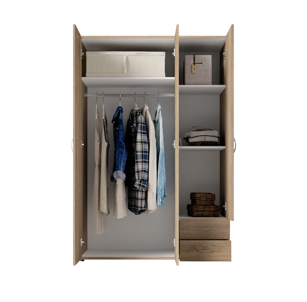 Liberty Base Hinged Door Wardrobe 120cm