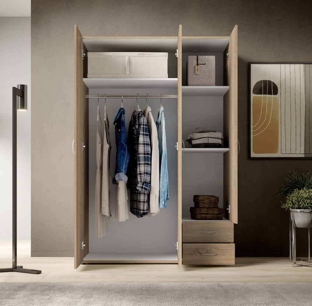 Liberty Base Hinged Door Wardrobe 120cm