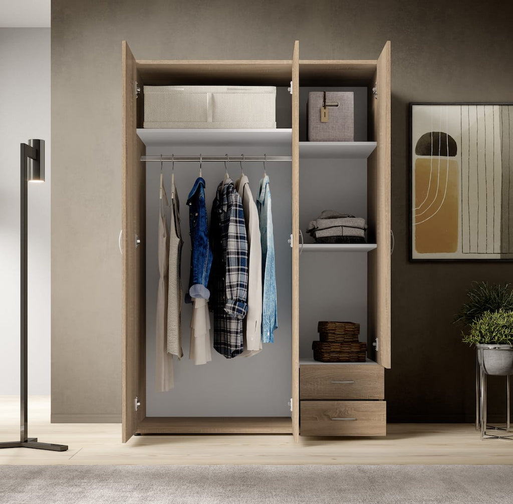 Liberty Base Hinged Door Wardrobe 120cm