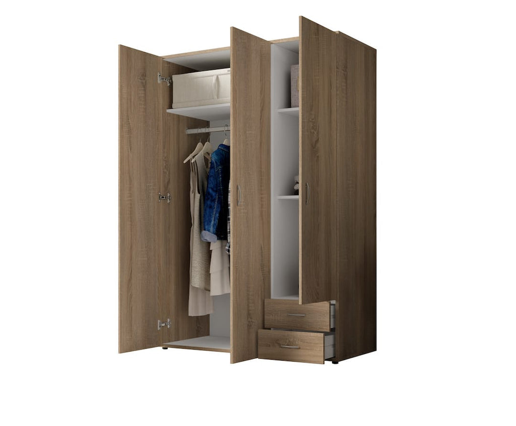 Liberty Base Hinged Door Wardrobe 120cm