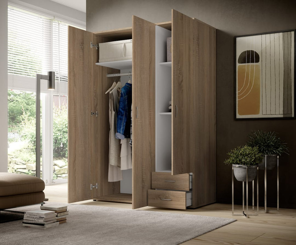 Liberty Base Hinged Door Wardrobe 120cm