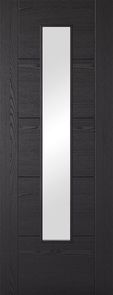 Internal LPD Charcoal Black Vancouver Glazed 1L Door