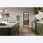 Internal Black Pre-Finished Chelsea 4L Reeded Glass Door