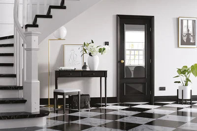 Internal LPD Black Knightsbridge Glazed Door