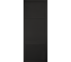 Internal Black Sutton Pre-Finished Door 3 Panel Industrial Style