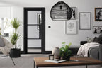 Internal Black Pre-Finished Tribeca 3L Clear Glazed Door