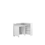 Work Concept Slim Convertible Hidden Desk 90cm [White] - Interior Layout 3