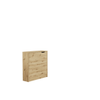 Work Concept Slim Convertible Hidden Desk 90cm [Oak Artisan] - White Background