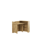 Work Concept Slim Convertible Hidden Desk 90cm [Oak Artisan] - Interior Layout 