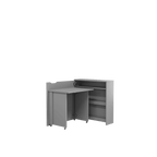 Work Concept Slim Convertible Hidden Desk 90cm [Grey] - Interior Layout
