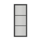 Deanta Camden Prefinished Internal Black Door With Clear Glass