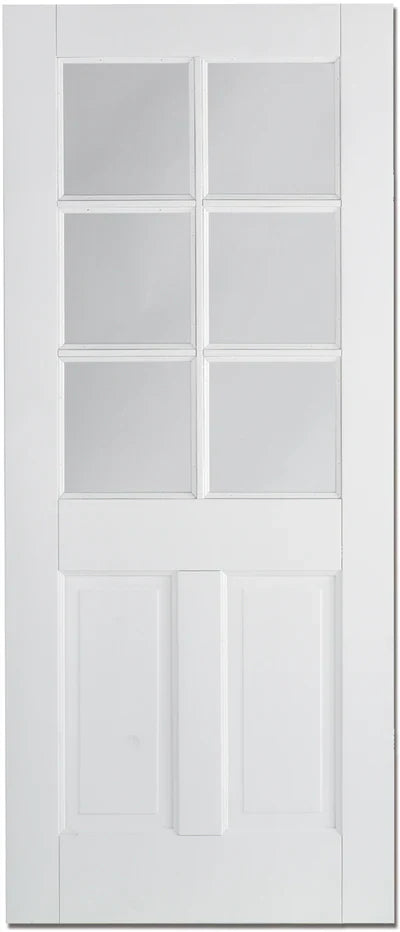 Internal White Solid Primed Canterbury 2P-6L Door