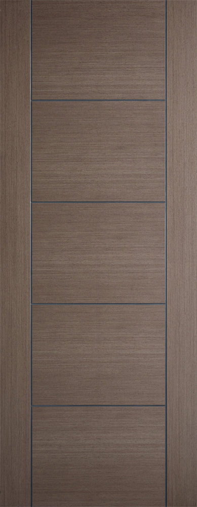 Internal LPD Chocolate Grey Vancouver 5P Fire Door