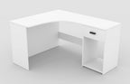 Corner Desk 155cm [White] - White Background 2