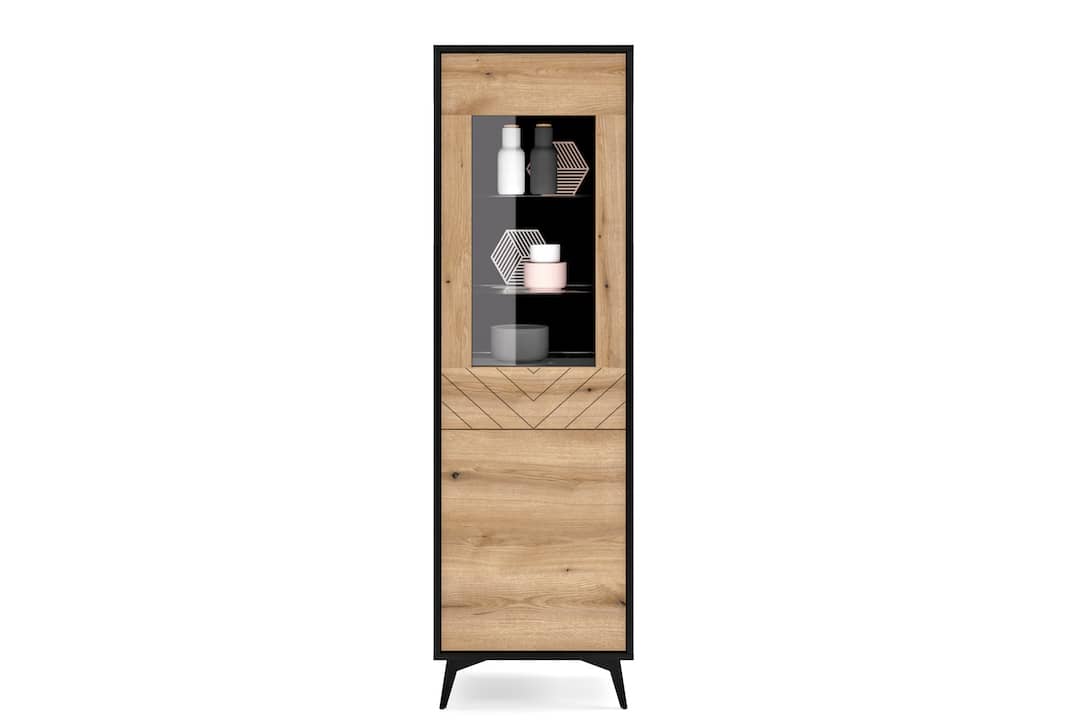 Diamond Tall Display Cabinet 54cm