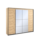 Liberty Quant QS-05 Hinged Mirrored Wardrobe 250cm