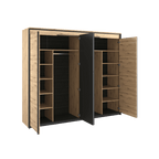 Liberty Quant QS-05 Hinged Mirrored Wardrobe 250cm