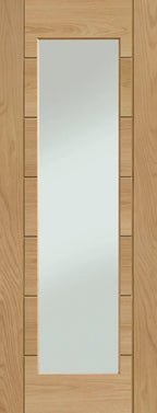 XL Joinery Internal Oak Door Essential Palermo 1 Light with Clear Glass