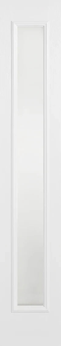 Internal White Sidelight Frosted Door