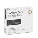 Drava Standard Door Handle Pack Chrome/Satin Chrome with 75mm Latch