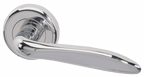 Drava Standard Door Handle Pack Chrome/Satin Chrome with 75mm Latch
