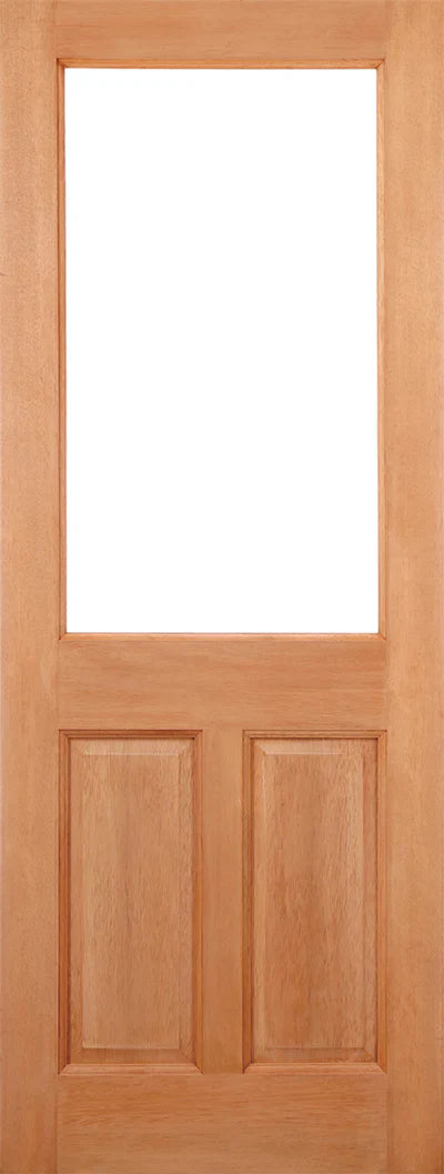 External Hardwood 2XG 2 Panel M&T Unglazed Door