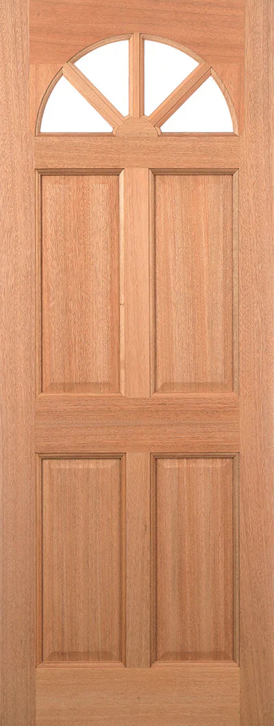 External Hardwood Carolina 4P M&T Unglazed Door