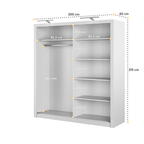 Liberty Idea ID-16 Sliding Door Wardrobe 200cm
