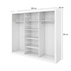 Liberty Idea 20 - 3 Sliding Door Wardrobe 250cm