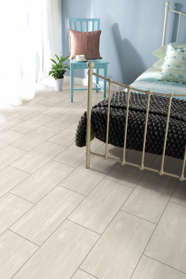 Liberty Organic Classic Ice Flow Tile 8mm Laminate Flooring Water Resistant