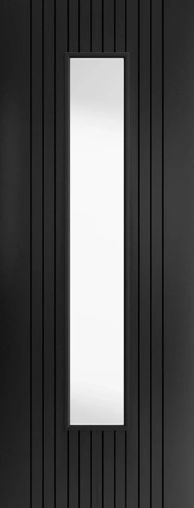 Liberty Internal Aria Black Glazed Door